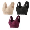 thumbnail image 1 of Timegard Plus Size Bras for Women Full-Coverage High Support Lace Wireless Comfortable Everyday Bras, 1 of 5