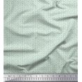 thumbnail image 1 of Soimoi Green Moss Georgette Fabric Stars Star Printed Fabric 1 Yard 42 Inch Wide, 1 of 3