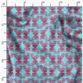 thumbnail image 2 of Soimoi Blue Rayon Fabric Butterflies Butterfly Print Fabric by the Yard 56 Inch Wide, 2 of 6