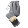 thumbnail image 3 of Styesk Men's Pants Man Solid Color Lamb Wool Fleecing Intensification Trousers Warm Pajama Pants, 3 of 4