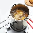 thumbnail image 4 of Cooking Utensils Small Deep Fryer for Home Use in Stainless Steel Milk Steamer Frying Pot for One or Two | Kitchen Cooking for Compact meal prep, 4 of 4