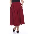 thumbnail image 2 of White Mark Jupe Midi Évasée Tasmin pour Femmes, 2 of 4