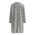 thumbnail image 4 of IMENGL Winter Warm Fleece Thickened Plus Size loose coat jacket sweater, Gray L, Size M-3XL, 4 of 6