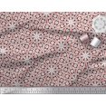 thumbnail image 2 of Soimoi polyester Crepe Fabric Floral Block Print Sewing Fabric Yard 52 Inch Wide, 2 of 5