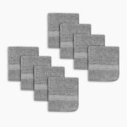 Mainstays Basics 8pk Washcloth Set, Charcoal