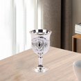thumbnail image 3 of Rongfmy Metal Goblet, Carving Pattern Handmade Cup Bar Dinners Parties Decor white, 3 of 9