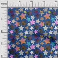 thumbnail image 2 of oneOone Cotton Silk Medium Blue Fabric Galaxy Sewing Craft Projects Fabric Prints By Yard 42 Inch Wide, 2 of 4