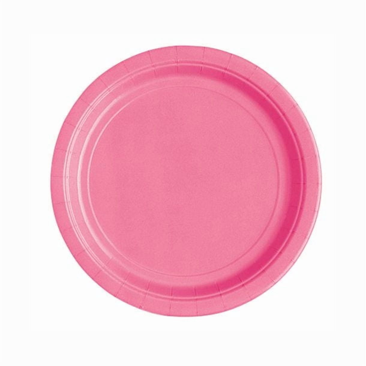 Unique Industries' Pink 7" Round Plates, 24 ct
