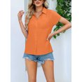thumbnail image 4 of BeautyIn Blouse à Manches Courtes pour Femme à la Mode avec Poche avant, 4 of 6