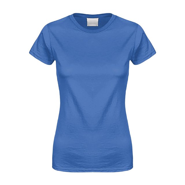 T-Shirt à Manches Courtes pour Femmes, Protection Solaire, Coupe Ajustée, Yoga de Plein Air, Course, Gym, Entraînement, Hauts; T-Shirt Basique en Coton pour Femmes, Col Rond, Coupe Ajustée, Longueur Tunique, T-Shirt Bleu TTG