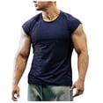 thumbnail image 1 of LSLJS Débardeurs à Col Rond pour Hommes, Unis, Sans Manches, Séchage Rapide, Natation, Plage, Musculation, Gym, Course, Athlétiques, 1 of 3