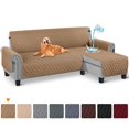 thumbnail image 1 of CHUANK Housse Imperméable pour Canapé, Housses pour Sofa en L, Housse pour Chaise Longue, Housse Réversible de Protection de Meuble pour Animaux, Enfants, Chien, Chat, Kaki P, 1 of 7