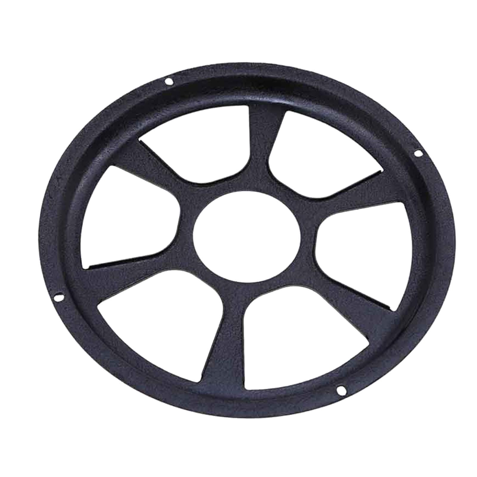 Miulika Housse Universelle pour Haut-Parleur de Voiture, Anti-Humidité, Grilles Rondes, Noir, 12 Pouces