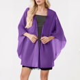 thumbnail image 2 of Layer Chiffon Shirt Thin Breathable Shawl Bride Matching Dress Evening Dress Blouse Solid Color, 2 of 5