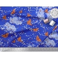 thumbnail image 3 of Soimoi Rayon Fabric Dot,Floral & Butterfly Printed Fabric 1 Yard 42 Inch Wide, 3 of 3