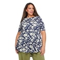 thumbnail image 1 of Lane Bryant Women'S Plus Boat-Neck T-Shirt, 1 of 6