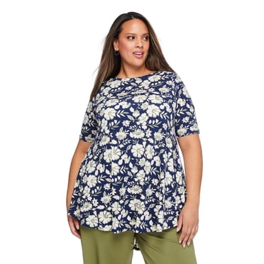 Lane Bryant Women'S Plus Boat-Neck T-Shirt