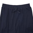 thumbnail image 4 of Lolmot Mens Pants, Mens Solid Color Pocket Drawstring Casual Youth Versatile Sports Oversized Pants, 4 of 6