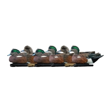 Avian X Topflight Wigeons, Realistic Floating Decoys, 6 Pack, Multicolor
