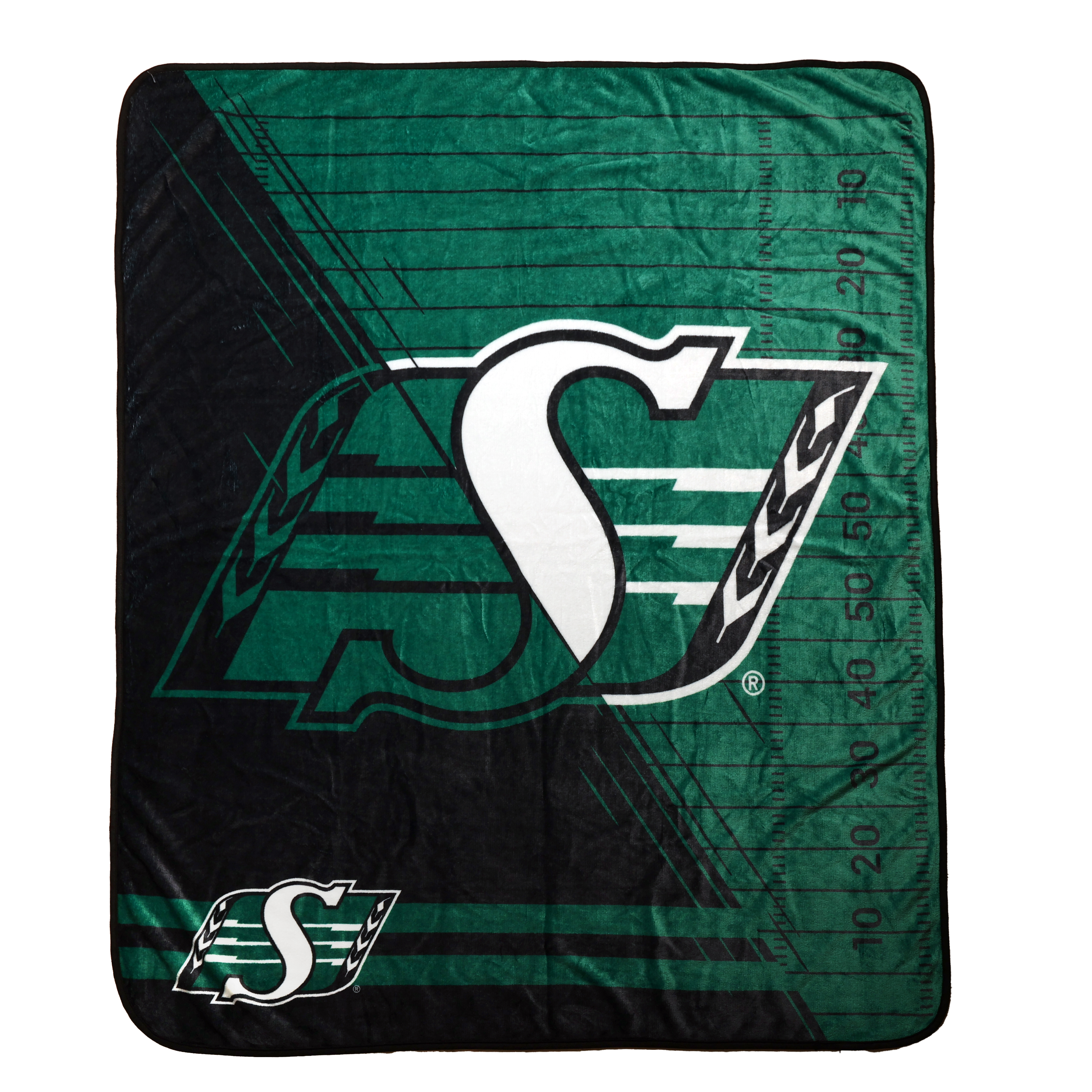 Jeté des Roughriders de la Saskatchewan de la LCF, 50 po x 60 po