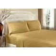 thumbnail image 3 of Home Design 1800 Series Luxurious Hotel Stripe Sheet Sets (Full, Gold), 3 of 3