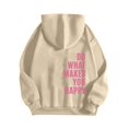 thumbnail image 4 of RKSTN Sweat à Capuche pour Femmes Imprimé Lettre Ample Décontracté Mode Sweat à Capuche Manches Longues, Tenues d'Automne, 4 of 5
