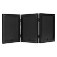 thumbnail image 4 of Frametory, 5x7 Trifold Picture Frame Hinged Photo Frames Three Folding Frame Desktop Glass Frame Vertical (Black, 5x7 Triple), 4 of 4