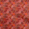 thumbnail image 1 of oneOone Tissu Polyester Spandex Rouge Motif Feuille Tropicale Matériel de Couture Tissu au Mètre 56 Pouces de Large, 1 of 5
