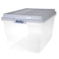 thumbnail image 4 of Hefty Bac de Rangement en Plastique Empilable Hi-Rise de 72 Qt avec Couvercle, Lot de 6, Gris Carrière, 4 of 9