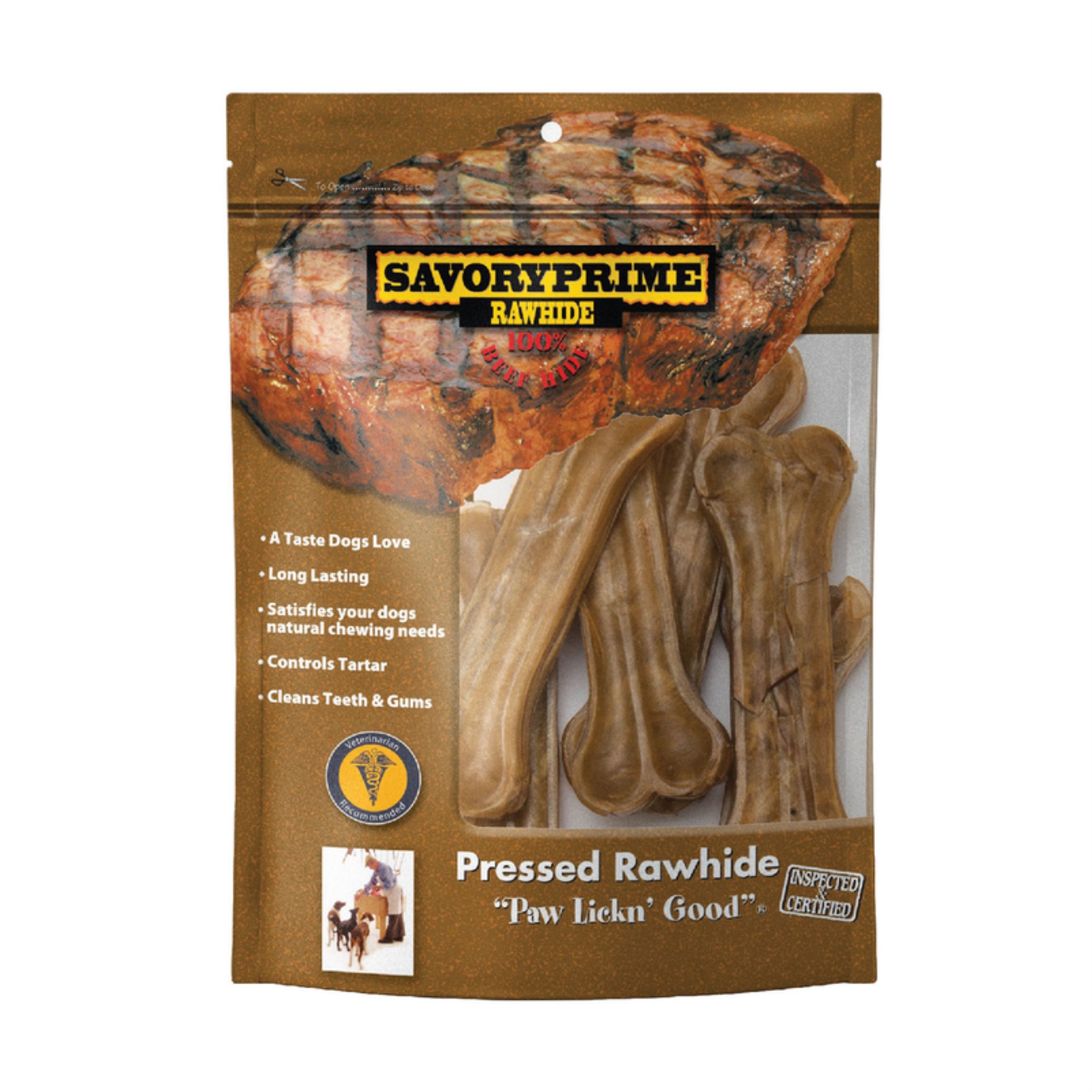 Savory Prime PRESSED BONE 4.5""L S/M (Pack of 1)