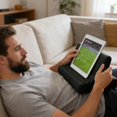 thumbnail image 4 of Fareti Tablet Pillow Stand, Multi-Angle Viewing Ipad Holder for Lap, Bed and Desk, Cotton, 4 of 4