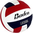 thumbnail image 3 of Baden LEXUM Indoor Microfiber Volleyball - Official NFHS Approved Game Ball, Red/White/Navy, 3 of 5