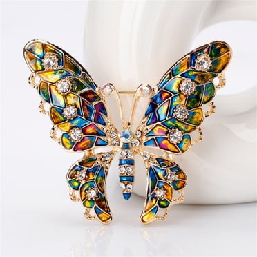 EGNMCR Brooches and Pins for Women Crystal Bouquet Brooch Generous Versatile Clothing Party Dinner Party Dance Performance Brooch Brooch