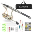 thumbnail image 1 of Lixada Telescopic Fishing Rod and Reel Combo Full Kit Spinning Fishing Reel Gear Organizer Pole Set, 1 of 2
