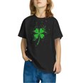 thumbnail image 2 of FAIWAD Hauts pour Enfants Garçons Filles Manches Courtes T-Shirt Graphique de la Saint-Patrick Trèfle Mignon Décontracté Col Rond, 2 of 4