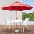 thumbnail image 4 of Good Ideas Outdoor Umbrella Stand Patio Base for 1 & 1.5 Inch Poles, White, 4 of 12