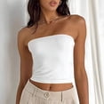 thumbnail image 3 of Timegard Womens Tube Tank Tops Sleeveless Strapless Crop Tops Basic Backless Top Going out Cute Summer Shirts, 3 of 5