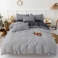 thumbnail image 1 of Danhjin The Bedclothes Sheet Set Breathable Bed Sheets Friendly Wrinkle Sheets Machine Washable Bed Four PCS Set Four Bedding Set Comforter Set, 1 of 8