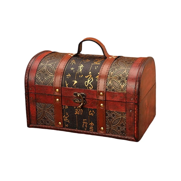 QualitChoice Valise Vintage en Bois Boîte de Rangement en Bois Accessoires de Photographie Uniques Vintage pour Magasins de Vêtements Bars à Thème Bijoux