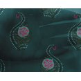 thumbnail image 4 of oneOone Georgette Viscose Fabric Leaves & Floral Block Printed Craft Fabric BTY 42 Inch Wide, 4 of 4