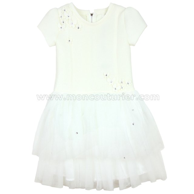 Deux par Deux Robe pour Filles avec Tulle 30 Ans de Style, Tailles 6-12 - 12