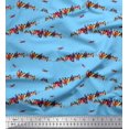 thumbnail image 1 of Soimoi Cotton Duck Fabric Colorful Bird Decor Fabric Printed Yard 56 Inch Wide, 1 of 3