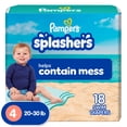 thumbnail image 1 of Pampers Splashers Swim Diapers, Size 4, Disposable Baby Swim Diapers, 1 of 22