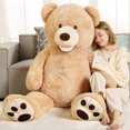 thumbnail image 2 of MorisMos 5ft Teddy Bear Stuffed Animals with Footprints Plush Toy, 2 of 8