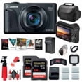 thumbnail image 4 of Canon PowerShot SX740 HS Appareil Photo Numérique 20,3 Mpx (Noir) + 2 x Cartes SD 64 Go + 3 x Batteries NB13L + Chargeur + Lumière LED + Sac Souple + Logiciel Photo + Accessoires (Modèle International), 4 of 6