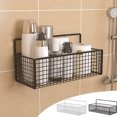 thumbnail image 1 of Ratfeit Wall Basket, Hanging Basket, Wire Basket, Wall Storage, Wall Organizer, Wire Baskets for Organizing, Mesh Structure, Sundries Basket, Kitchen Accessories, Hanging Kitchen Baskets, Black, 1 of 7