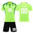 thumbnail image 1 of Custom Football Kit Set for Adult and Child, Name Number Team Logo DIY Family Match Personalized Jersey Shirt Shorts Set, Dad and Son Matching Outfits Light Green S, 1 of 6