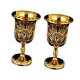 thumbnail image 1 of bedienty Mini Goblet Tiny Liqueur Metal Shot Party Anniversary 2 silver Decorating for gold, 1 of 2
