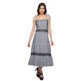 thumbnail image 4 of Moomaya Printed Adjustable Shoulder Strap Women Casual Sleeveless Long Dress, 4 of 6