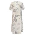 thumbnail image 4 of Heliisoer Robe pour Femme, Liquidation Été Robe d'Été Décontractée pour Femme à Col en V à Manches Courtes Imprimée avec Poche, 4 of 5
